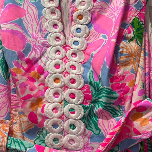 Lilly Pulitzer Pink and Blue Floral Dress - Picture 3 of 6